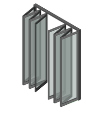 Standard Sizes Aluminum Bi-Fold Glass Window Aluminium Extrusion Profile Frame on China WDMA