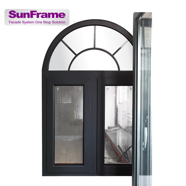 Sun Frame arched aluminum price philippines twin casement window with ...