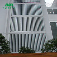 Sun shade aerofoil fixed facades window aluminium louver panel/aluminium louvered on China WDMA