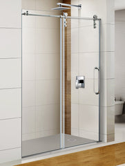 Sunzoom custom glass shower enclosure doors cost is cheapest with curved corner sliding shower door on China WDMA