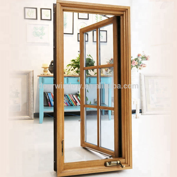 Super September Purchasing USA NAMI Certification Wood Clad Aluminum Casement Windows with Grids Single Crank Open Windows on China WDMA