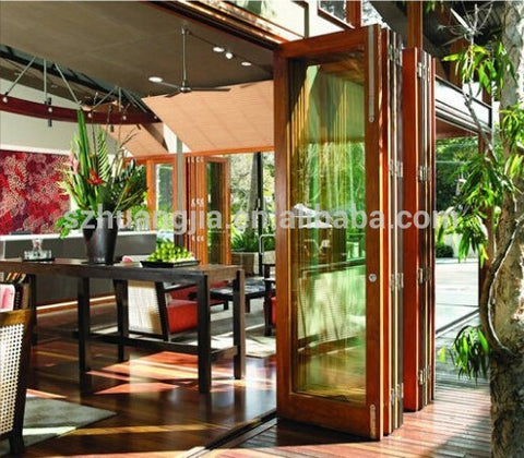 Super quality Built in Blinds/Shutter Double/Triple Glazed aluminum decorative accordion door on China WDMA