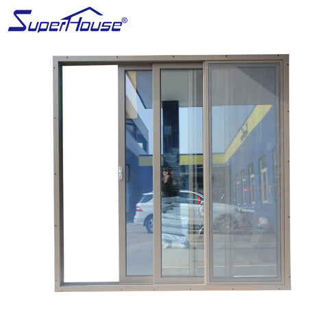 Superhouse outdoor aluminium triple sliding door stained glass sliding doors on China WDMA