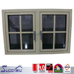 Superwu China Alibaba Supplier single pane aluminum glass casement window on China WDMA