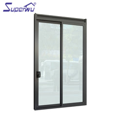 Superwu aluminum bathroom room sliding glass door on China WDMA