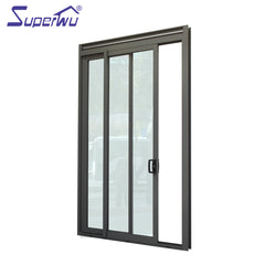 Superwu aluminum bathroom room sliding glass door on China WDMA