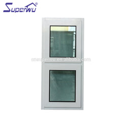 Superwu high quality double glazed aluminium awning windows for commercial use on China WDMA