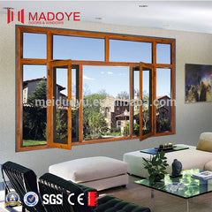 Swing opening aluminium pvc windows double glass casement window on China WDMA
