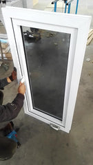 Swing out upvc opening window hand crank opener america type upvc windows on China WDMA