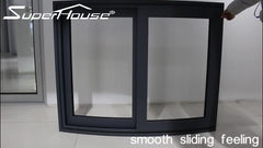 Canada standard aluminum frame tempered glass window anti noise aluminum sliding window with mosquito screen on China WDMA