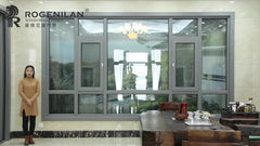 ROGENILAN 140 series aluminium big floor to ceiling windows casement windows on China WDMA