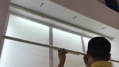 2m Aluminum alloy Bendable double curtain track with motorized system on China WDMA