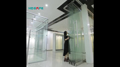Tempered glass sliding folding aluminium door fix fittings made in China on China WDMA