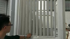 DY Aluminum Louvered Shutters Sliding Doors And Windows With Glass And Screen For Office on China WDMA