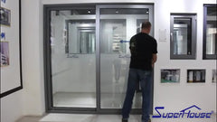 North America market use laminated glass hurricane proof sliding doors on China WDMA