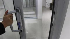 Solution to USA market commercial aluminium three rails six panels corner sliding doors on China WDMA
