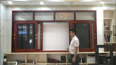 Chinese supplier huge aluminum window glass window with mosquito net ,price of aluminium sliding window on China WDMA