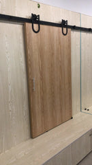 Barn Sliding Wooden Door fitting with flat track on China WDMA