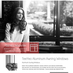 Teeyeo 2023 iron window grill design pictures aluminum awning bracket window and door on China WDMA