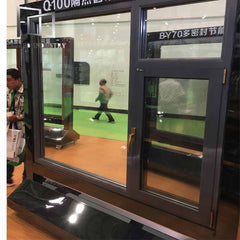 Teeyeo American style aluminum frame casement awing window with tinted glass on China WDMA