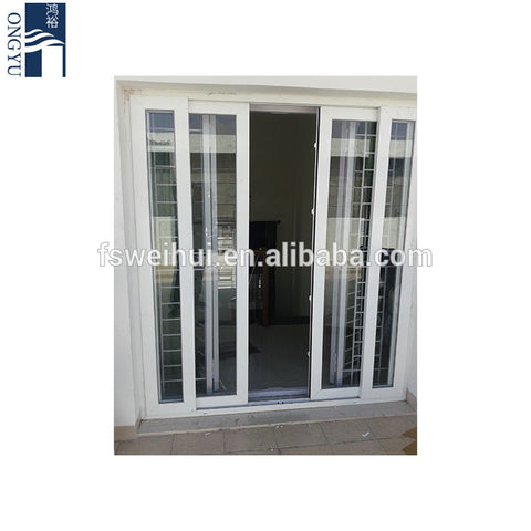 Tempered Glass Leaded Fancy Interior Balcony Sliding Upvc European Style 3 Panel Accordion External Patio Used French Door on China WDMA