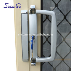Tempered Glass Sliding Door/Aluminium Frame tempered glass interior Door with Grill Design on China WDMA