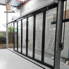 The newest bi-fold window with double glass glazing door hinge bi folding windows and doors on China WDMA