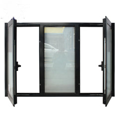 Thermal break double tempered glass casement window aluminum on China WDMA