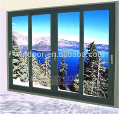 Thermal break exterior door and double panes french aluminum door with lock on China WDMA