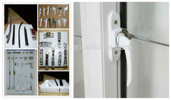 Thermal break exterior door and double panes french aluminum door with lock on China WDMA
