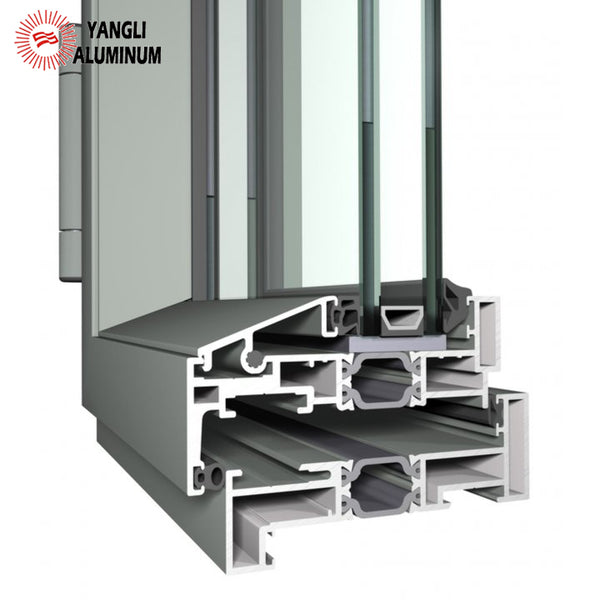 Thermally insulated system for outward opening windows aluminium profile