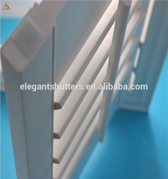 Tilt rod on the middle of panel Timber material louver Plantation Shutter on China WDMA