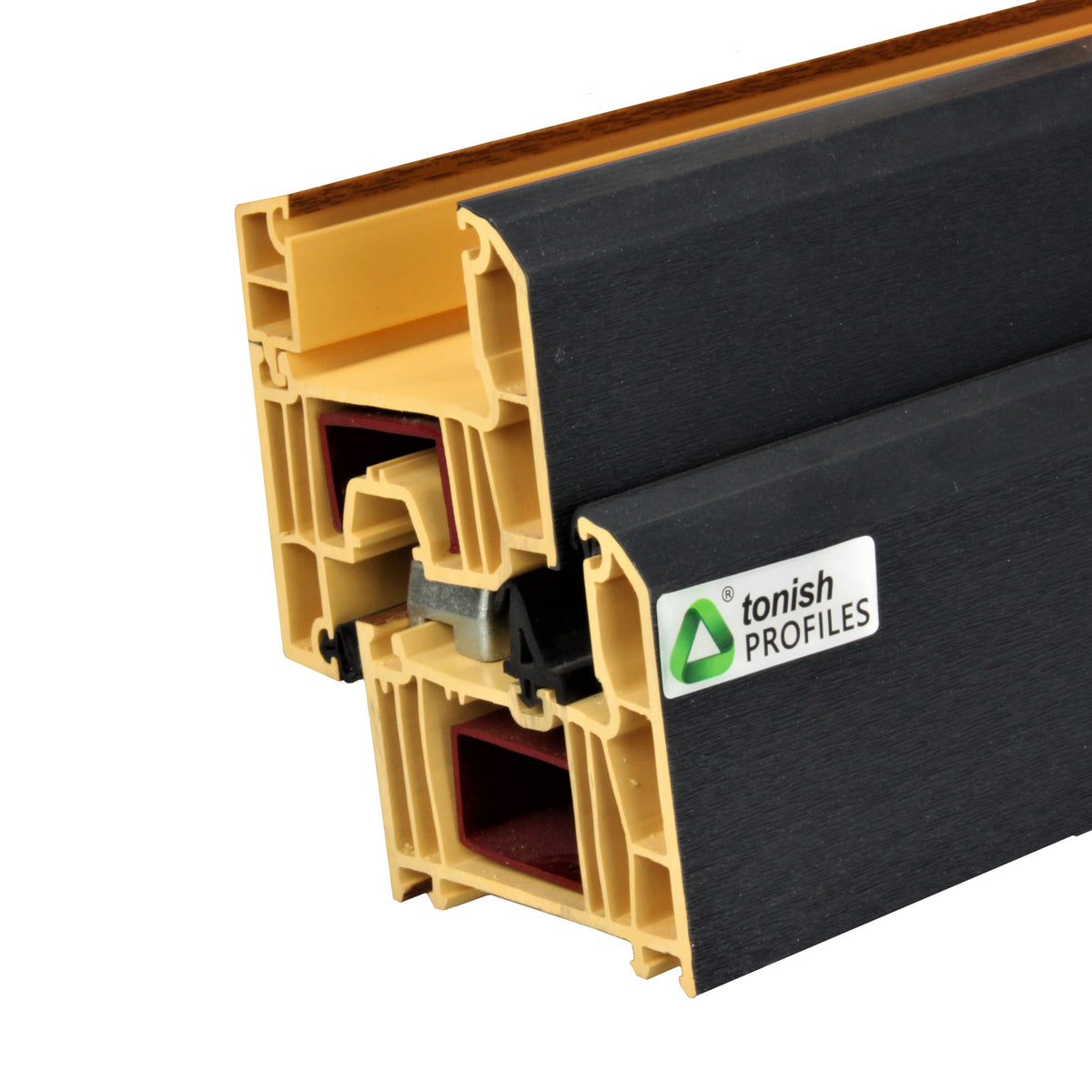 Tonish ISO certificated 60mm UPVC profile Window frame Extrusion lead ...