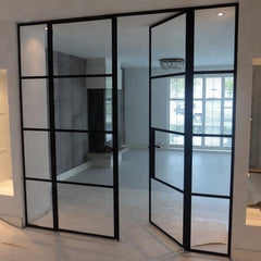 Top quality bifold patio entry door wrought iron french door and window deign for factory price on China WDMA