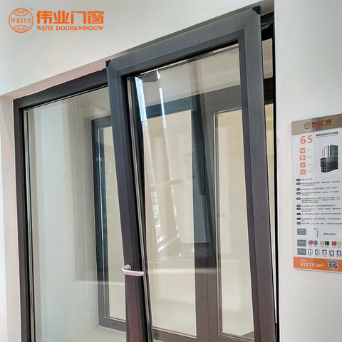 Top quality home balcony insulating glass aluminium alloy tilt and turn window for sale on China WDMA