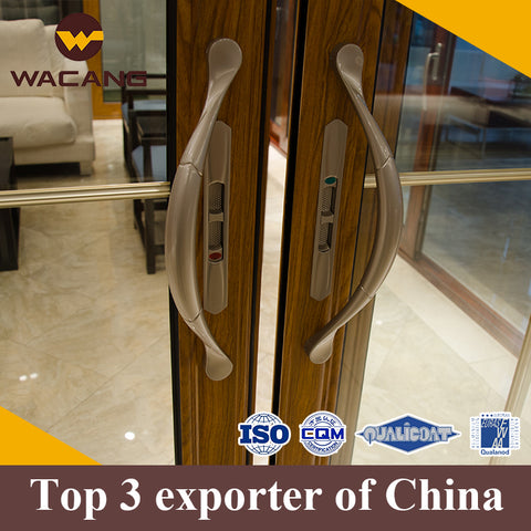 Top quality wood grain aluminum sliding door and window profile on China WDMA