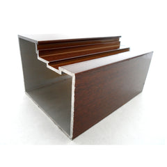 Top selling best price wood grain aluminium window door extrusion profile for home on China WDMA
