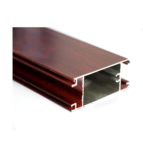 Top selling best price wood grain aluminium window door extrusion profile for home on China WDMA