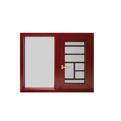 Topwindow High Quality Wooden Color German Brand Hardware Thermal Break Aluminum Casement Window Door Double Glazed Windows on China WDMA