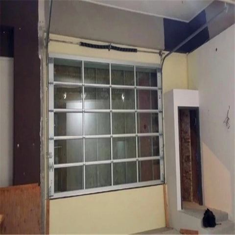 Topwindow Modern Design Plexiglass/Glass Garage Doors Clear Plexiglass/Glass Garage Door 9X7 Used Commercial Exterior Plexiglass/Glass Garage Door on China WDMA