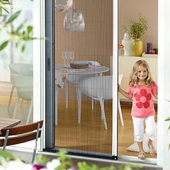 Trackless pleated insect screen / barrier free retractable flyscreen door on China WDMA