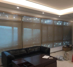 Transparent polyester light filtering shangri la blinds for french door and window on China WDMA