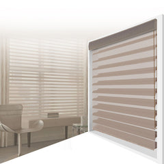 Transparent polyester light filtering shangri la blinds for french door and window on China WDMA