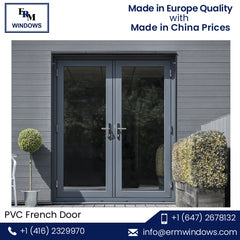 Triple Glazing PVC French Door at Least Price on China WDMA