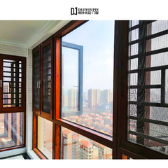 Triple Pane Glass Wind Resistance Features Swing Window With Aluminum Shutters on China WDMA