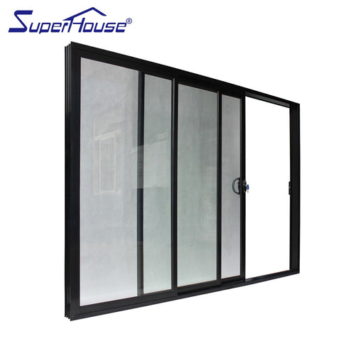 Triple double glazed panel sliding door for shopping mall on China WDMA