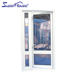 Triple glazed glass Son-mother french doors aluminum swing door on China WDMA