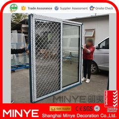 Triple tracks sliding glass door with security screen on China WDMA