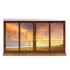 Triple tracks sliding glass door with security screen on China WDMA