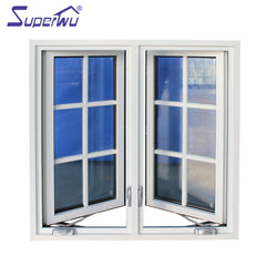 Two metal window leaf frame aluminum casement window with Australian standards AS2208 on China WDMA